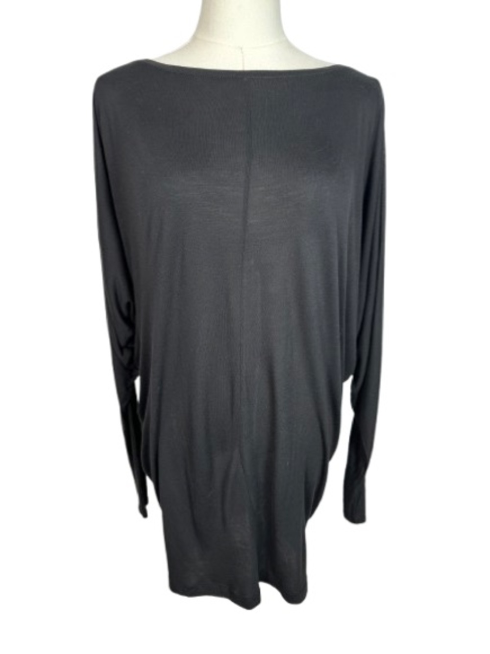 Vince Black Off-the-Shoulder Lightweight Boatneck Sweater